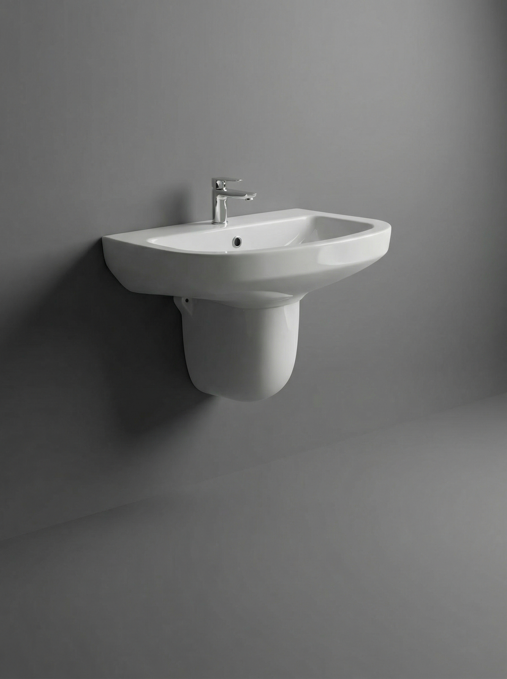 Pickly Wash basin with Half Pedestal