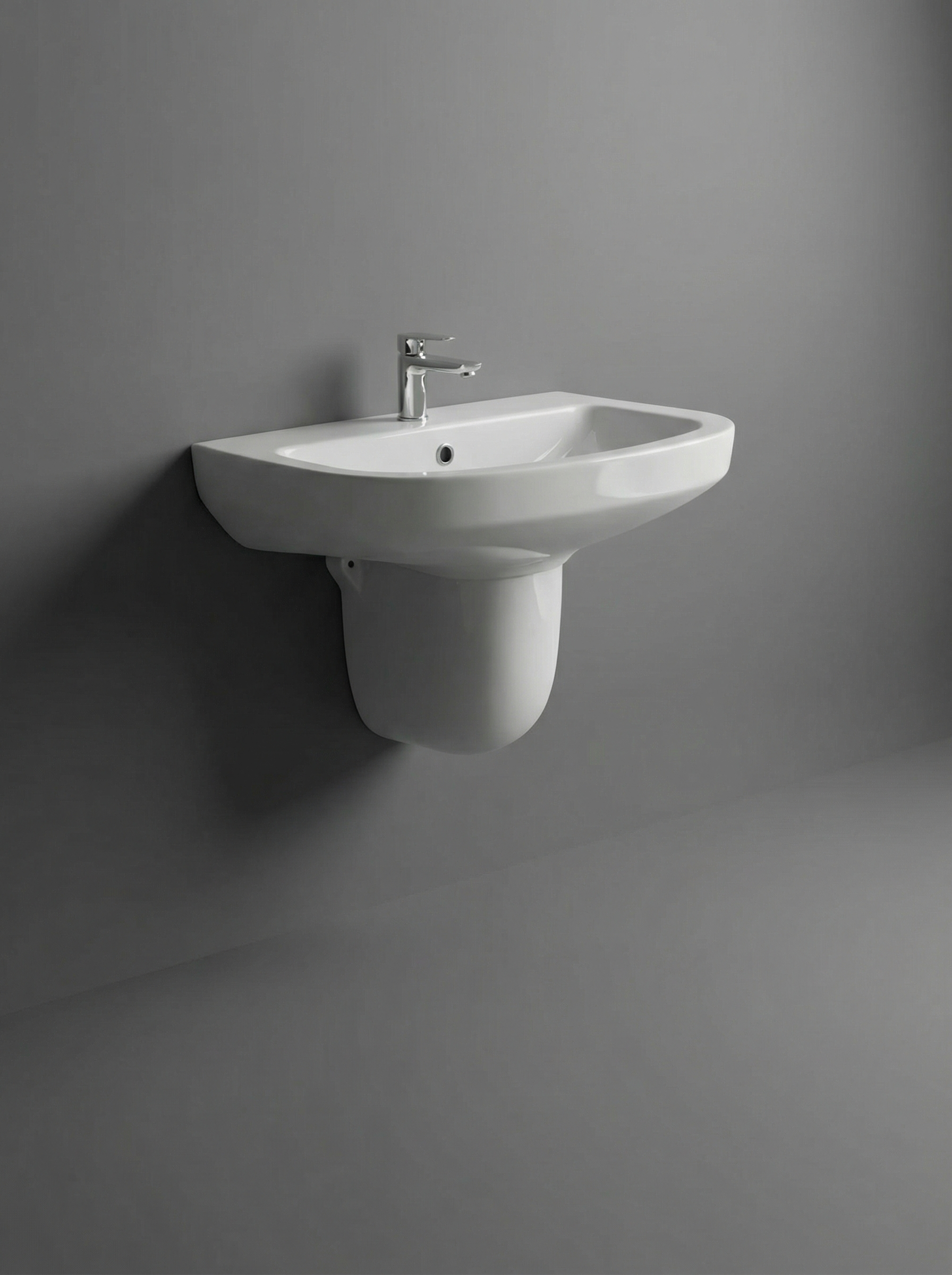 Pickly Wash basin with Half Pedestal