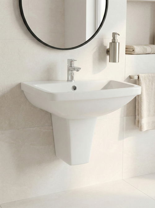 Albero Wash Basin with half pedestal