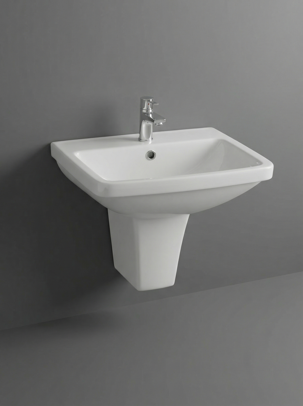 Albero Wash Basin with half pedestal